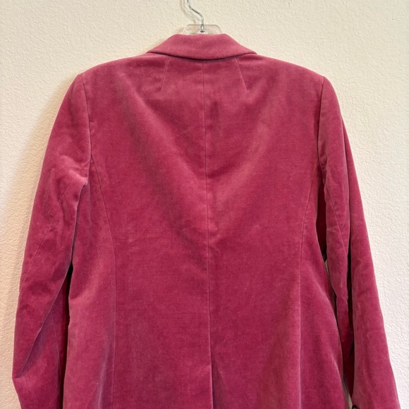 J. Crew Size 4 Pink Velvet Blazer - Picture 7 of 8